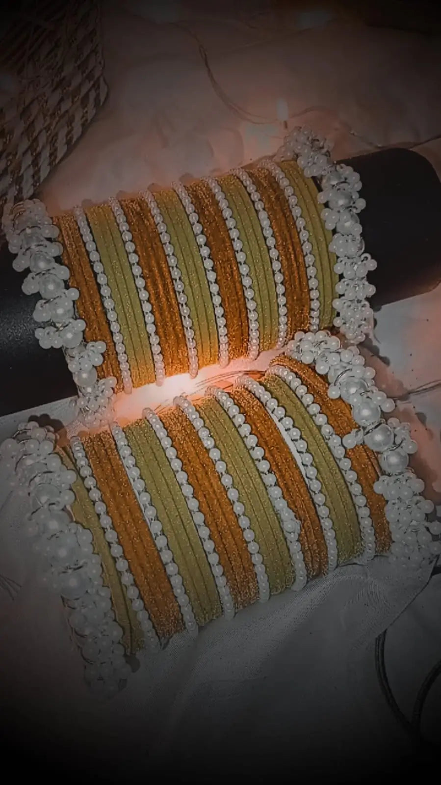 Velvet Pearl Bangles