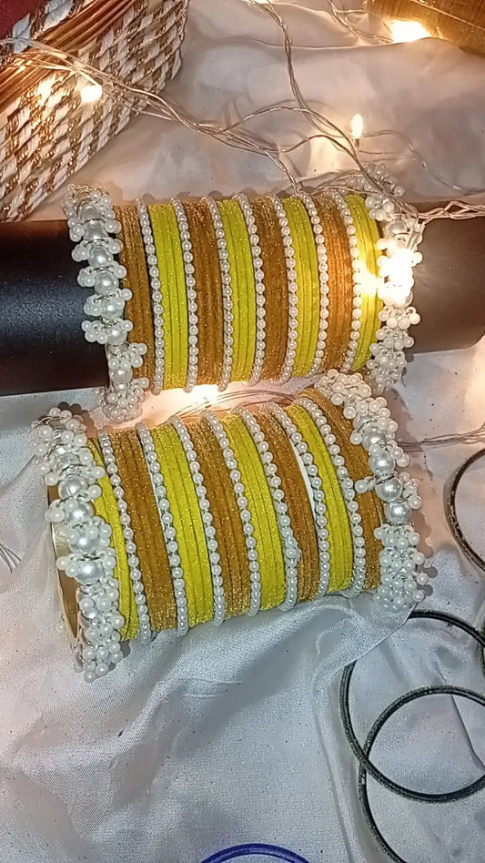 Velvet Pearl Bangles